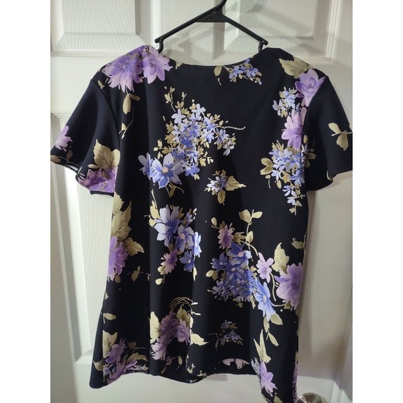K Woman Top Size Unknown M To L See Measurement Photos Floral - Picture 4 of 8
